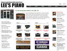 Tablet Screenshot of leespiano.com
